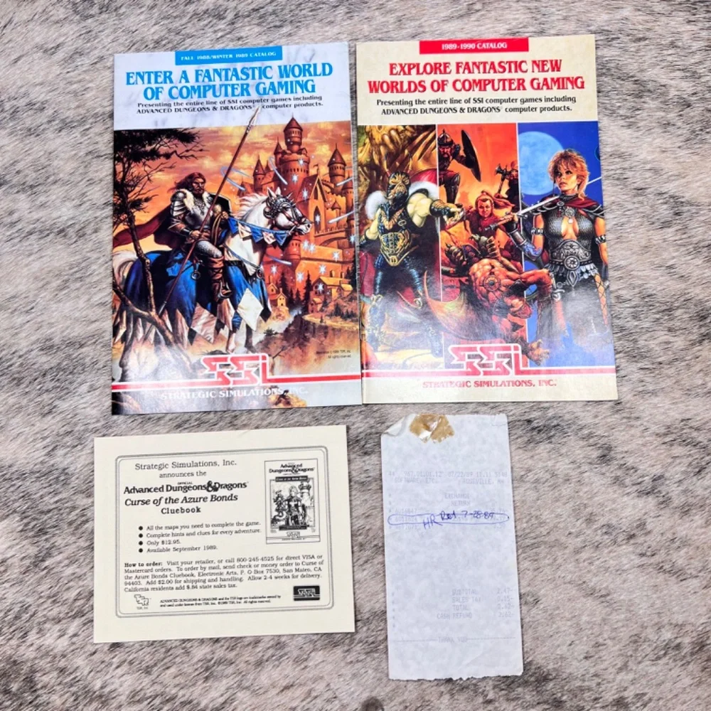 Curse of the Azure Bonds AD&D Dungeons & Dragons by Strategic Simulations